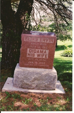 Elias Benjamin Ervin and 2nd wife, Didama (Irelan)